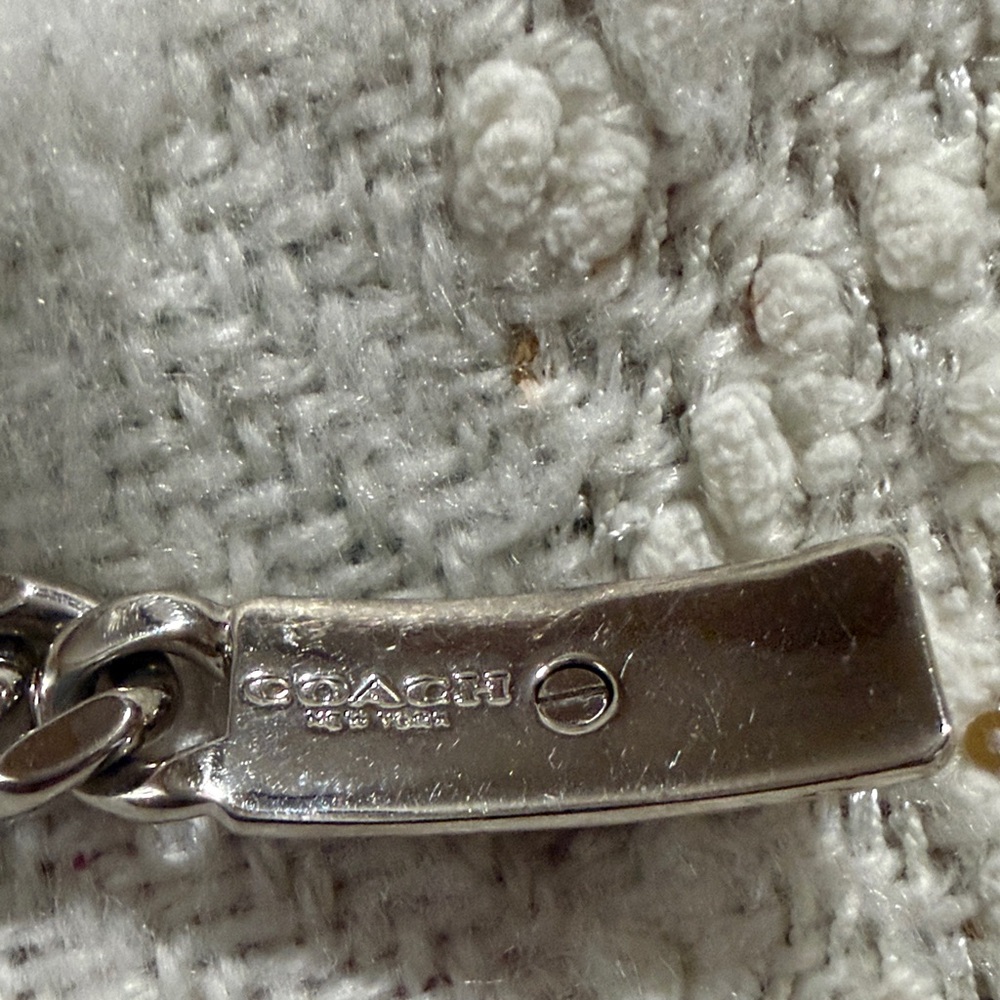 Coach Silver Chain Bracelet with Multicolor Pouch - Picture 4 of 4
